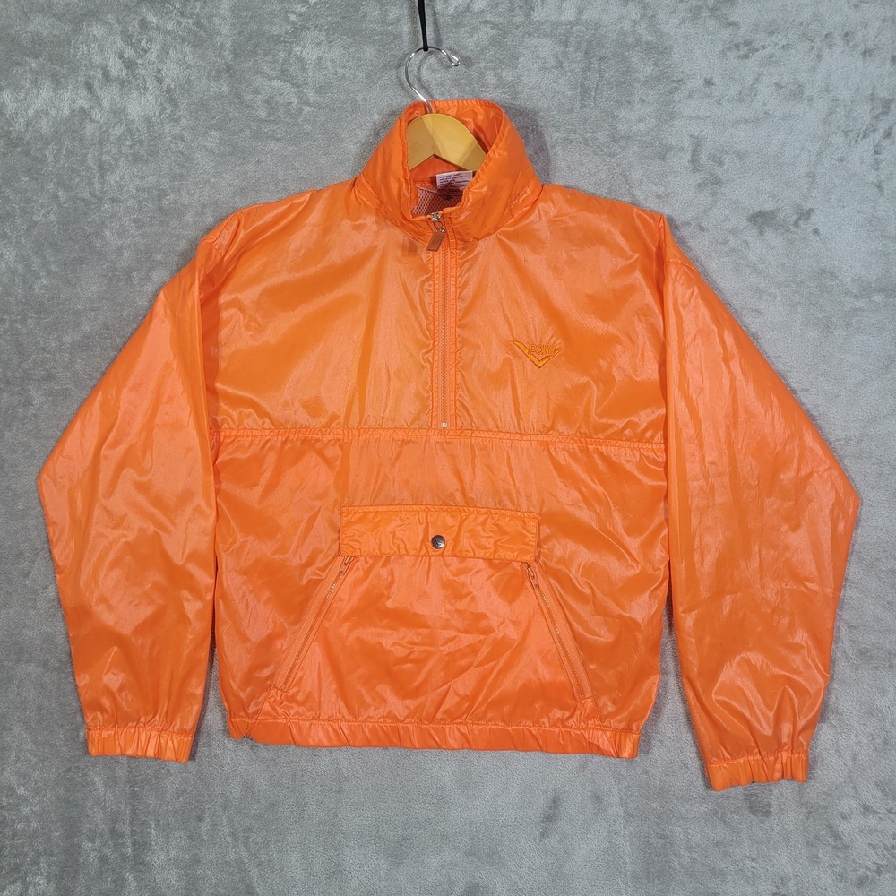 Vintage Pony Pullover Jacket Mens Medium Hooded Nylon Windbreaker Retro 90s